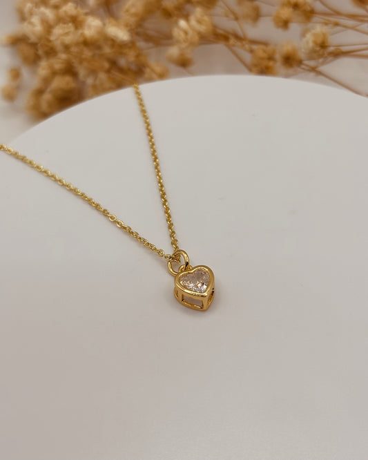 COLLAR AMOR- CORAZON ZIRCONIA