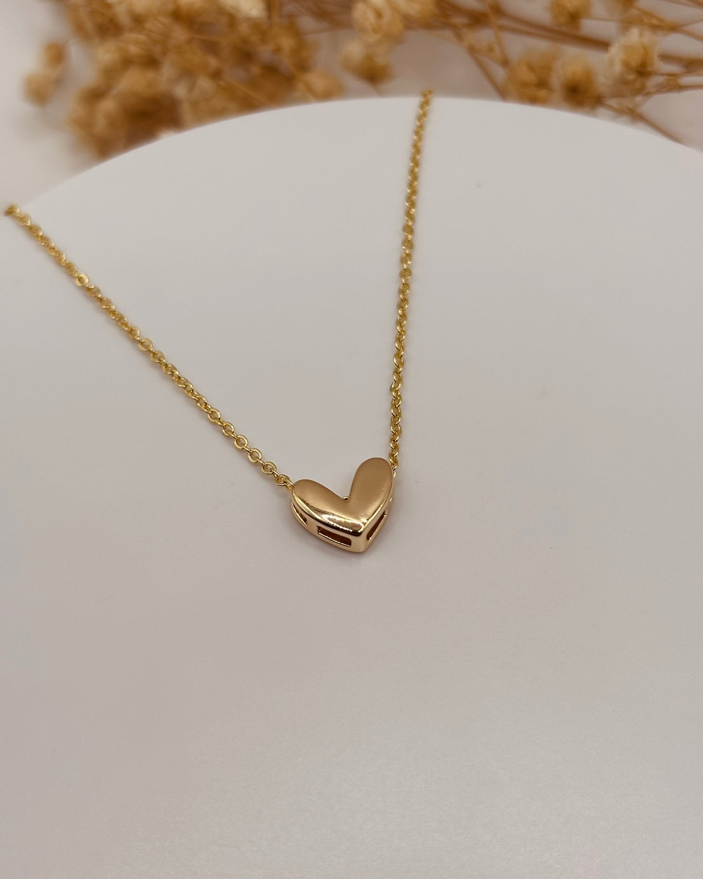 COLLAR AMOR- CORAZON DORADO