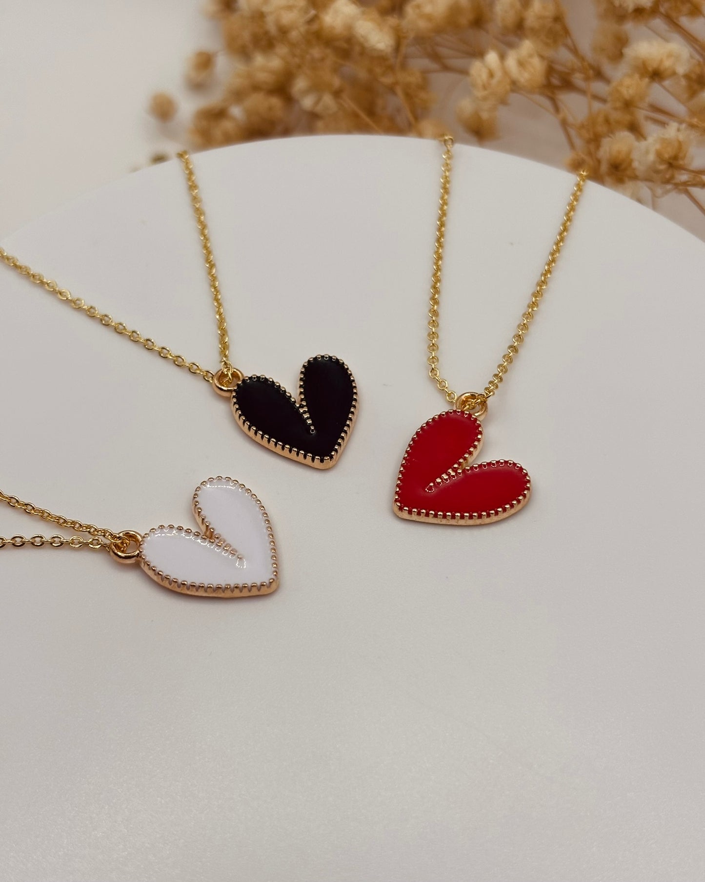 COLLAR AMOR- CORAZON COLOR