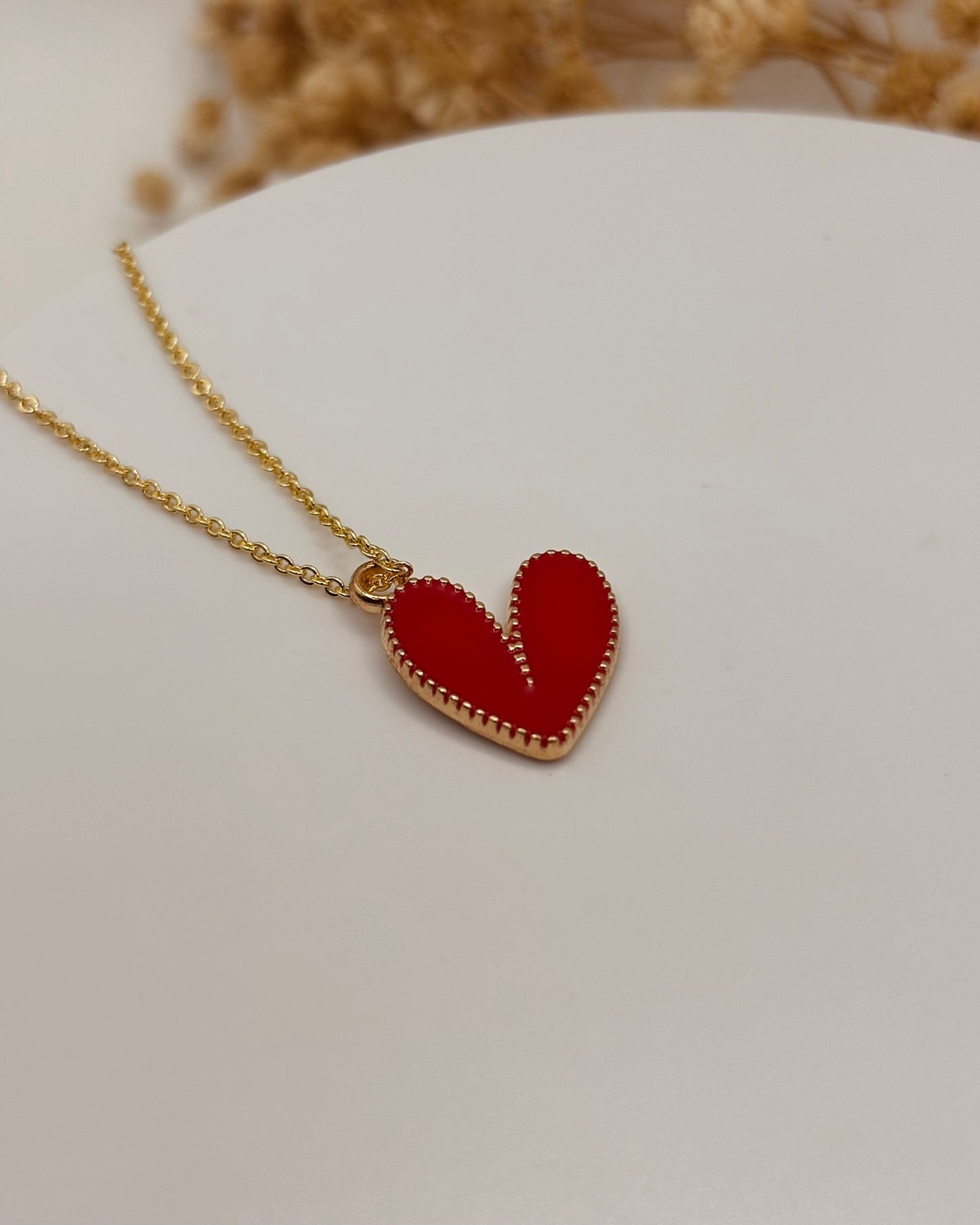 COLLAR AMOR- CORAZON COLOR