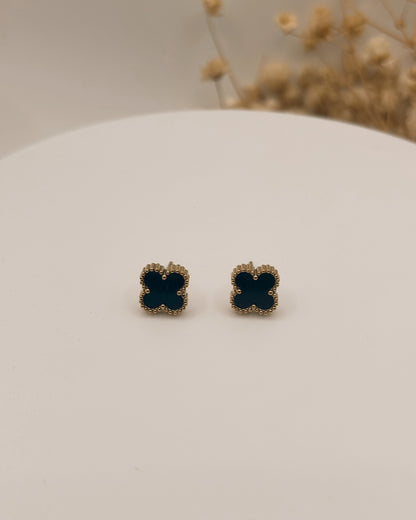 ARETE STUD BLACK VAN CLEEF