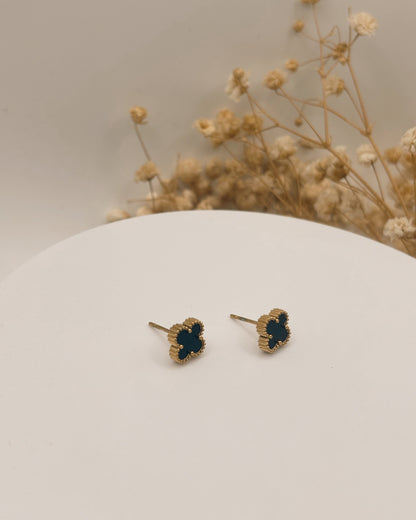 ARETE STUD BLACK VAN CLEEF