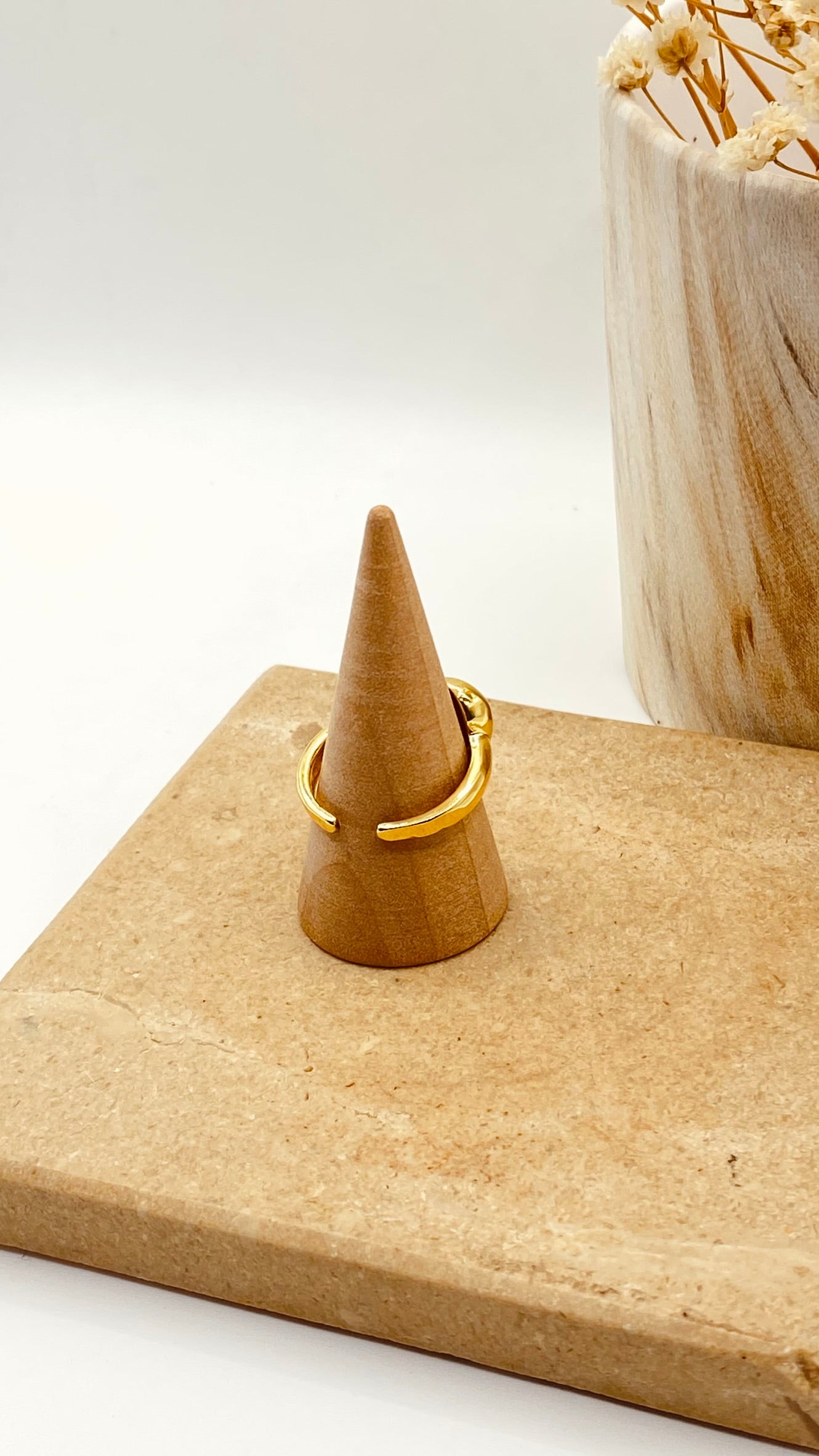 ANILLO CORAZON DORADO