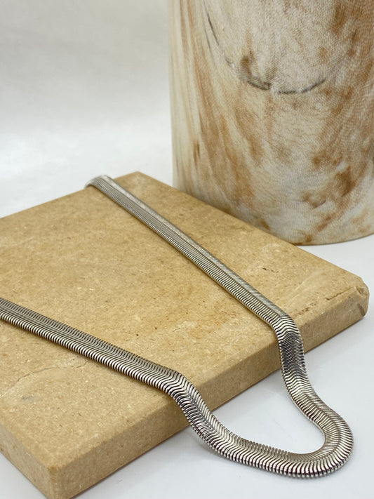 COLLAR SNAKE PLATEADO